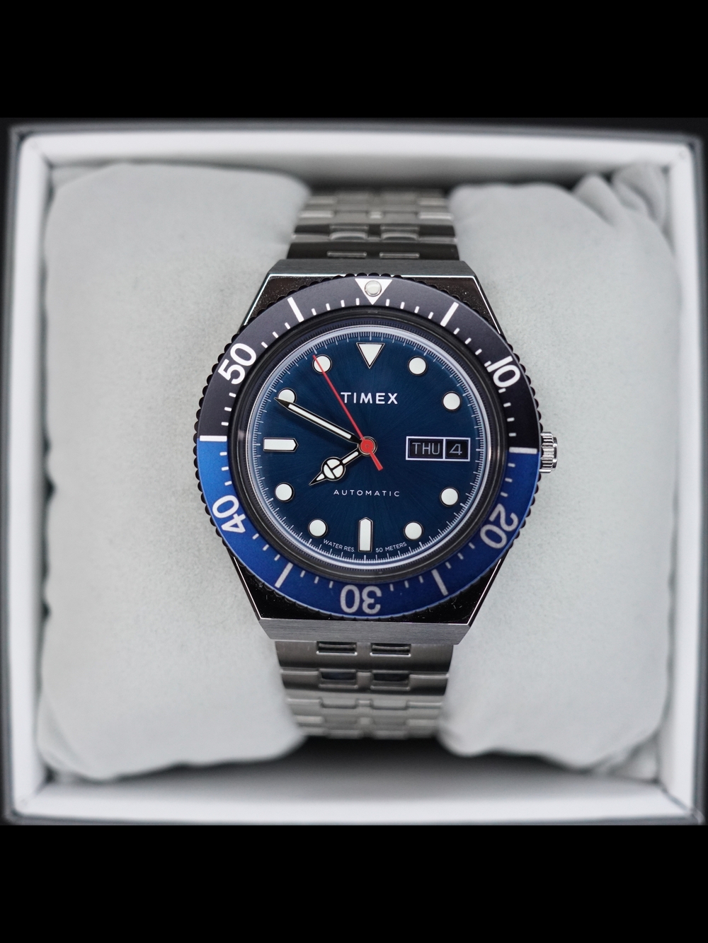 Timex M79 Automatic Blue Dial Men's Watch TW2V25100